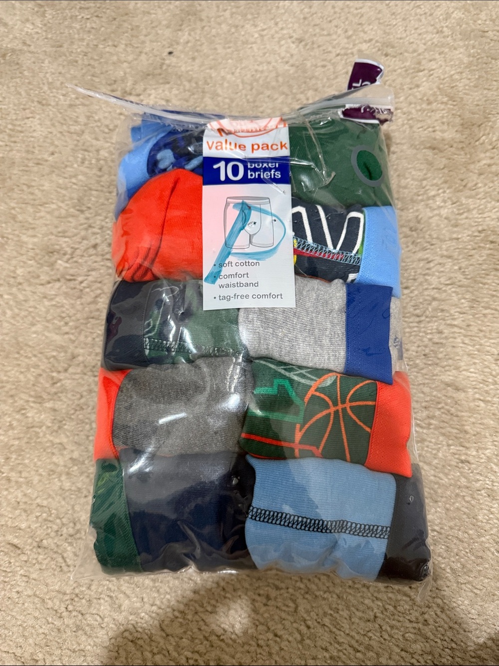 Boys' 10-Pack Boxer Briefs - Multicolor